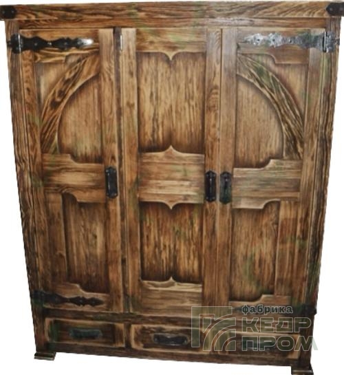 Шкаф для одежды под старину из кедра длина 170 см