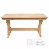 Стол с резьбой из кедра 120x60 см