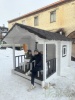 Детский игровой домик из сибирского кедра белый