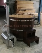 Начинается сезон ФУРАКО (кедровый бассейн с печным подогревом воды).